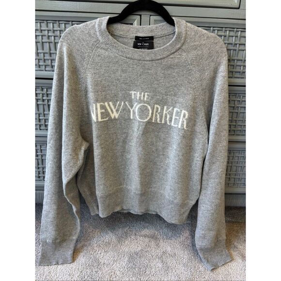 NWOT Limited-edition The New Yorker X J.Crew cashmere crewneck sweater , Sm $170 - Picture 3 of 8